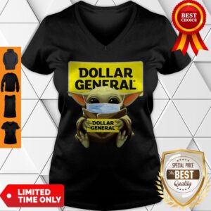 Star Wars Baby Yoda Mask Hug Dollar General COVID-19 V-Neck