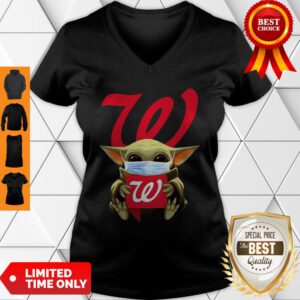 Star Wars Baby Yoda Mask Hug Walgreens COVID-19 V-Neck