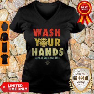 Official Wash Your Hands Covid-19 World Tour 2020 V-Neck
