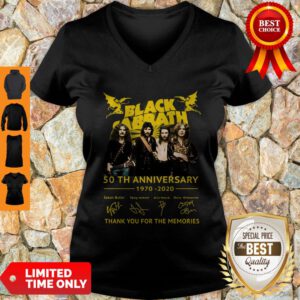 Thank You For The Memories Black Sabbath 50th Anniversary 1970-2020 Signatures V-Neck