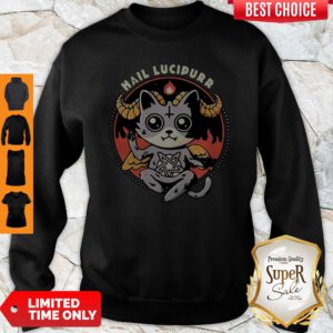 Nice Satan Cat Hail Lucipurr Sweatshirt