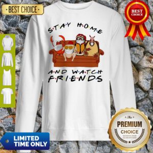 Official Stay Home Watch Friends Hugsy Sweatshirt
