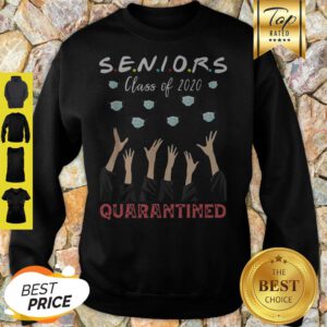 Face Mask Senior Class Of 2020 Graduation Quarantined Sweatshirt