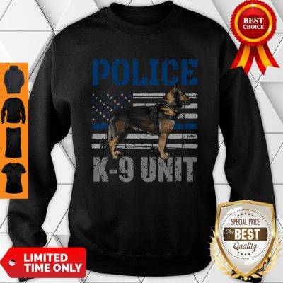 Police K-9 Unit Shirt Thin Blue Line Officer Dog Costume Pullover Sweatshirt
