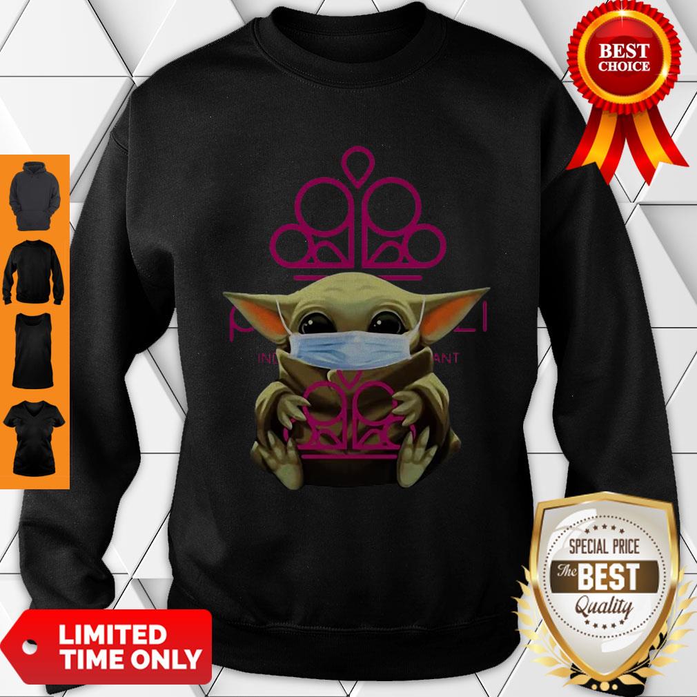 Star Wars Baby Yoda Mask Hug Paparazzi Accessories COVID-19 Sweatshirt Star Wars Baby Yoda Mask Hug Paparazzi Accessories COVID-19 Sweatshirt
