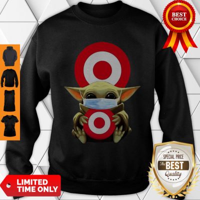 Star Wars Baby Yoda Mask Hug Target Circle COVID-19 Sweatshirt