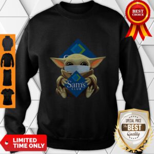 Star Wars Baby Yoda Mask Hug Sam’s Club COVID-19 Sweatshirt