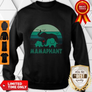 Vintage Elephant Mamaphant Mother’s Day Sweatshirt