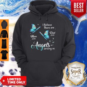 Angels Among Us Butterfly Memorial Personalized Hoodie