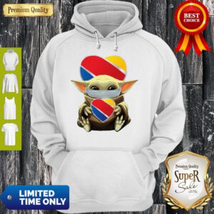 Good Baby Yoda Mask Hug Southwest Airlines Hoodie