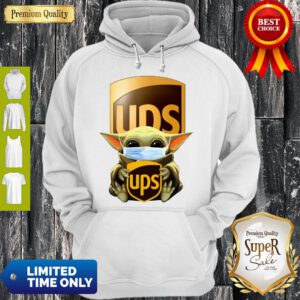 Good Baby Yoda Mask Hug UPS Hoodie