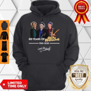 60 Years Of Keith Richards 1960 2020 Signature Hoodie