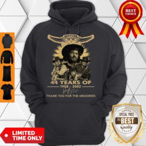 Waylon Jennings 44 Years Of 1958 2020 Thank You For The Memories Signature Hoodie