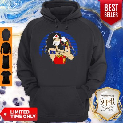 Vintage Wonder Woman Pennylane Nurse Stethoscope COVID-19 Hoodie