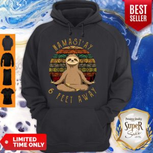 Yoga Sloth Namast’ay 6 Feet Away Vintage Hoodie