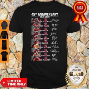 45Th Anniversary 1976 – 2020 Buccaneers Signatures Shirt
