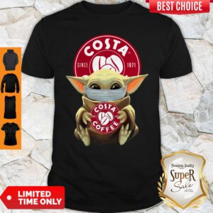 Pretty Baby Yoda Face Mask Hug Costa Coffee Shirt