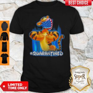 Tiger Quarantined American Flag Mask Disney Shirt