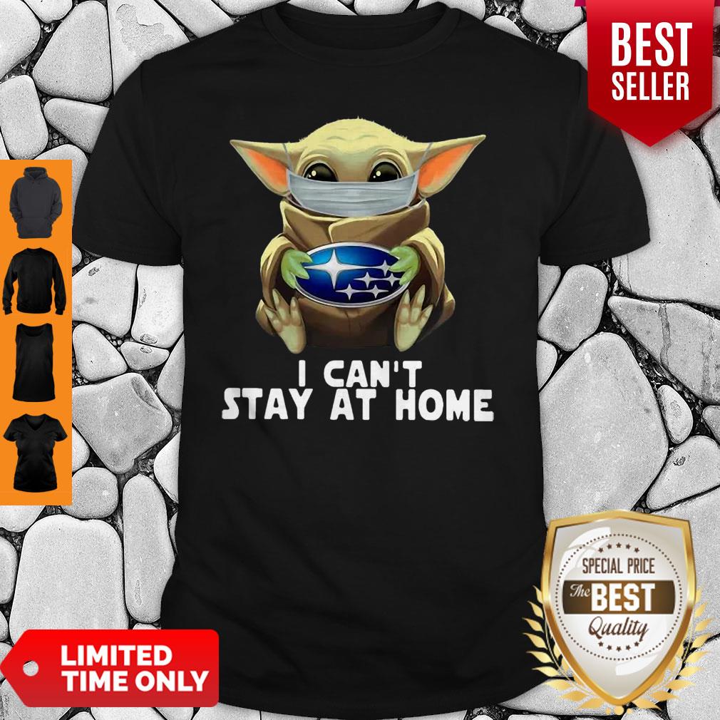Star Wars Baby Yoda Mask Hug Subaru I Can’t Stay At Home Shirt