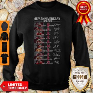 45Th Anniversary 1976 – 2020 Buccaneers Signatures Sweatshirt