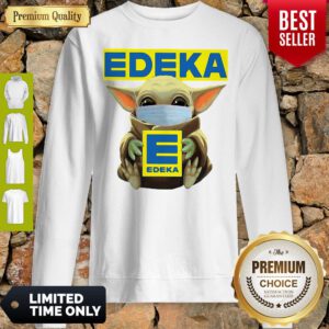 Official Star Wars Baby Yoda Face Mask Hug Edeka Sweatshirt