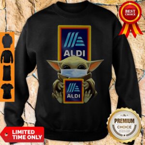 Official Baby Yoda Mask Aldi Coronavirus Sweatshirt