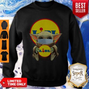 Nice Baby Yoda Face Mask Hug Lidl Sweatshirt