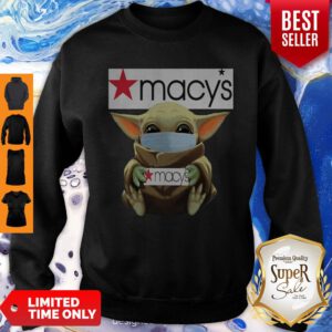 Nice Baby Yoda Face Mask Hug Macy’s Sweatshirt
