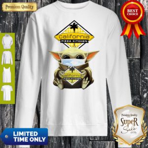 Good Baby Yoda Hug California Pizza Kitchen Sweatshirt