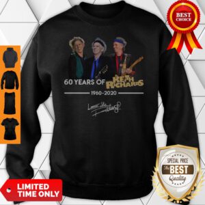 60 Years Of Keith Richards 1960 2020 Signature Sweatshirt