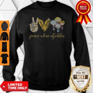 Premium Peace Love Golden Diamond Sweatshirt