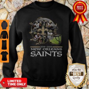 2019 – 2020 New Orleans Saints Team Player Signatures Sweatshirt