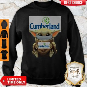 Pretty Baby Yoda Face Mask Hug Cumberland Farms Sweatshirt