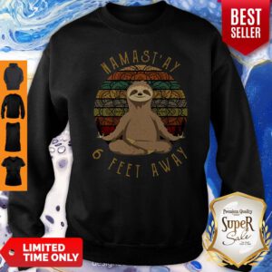 Yoga Sloth Namast’ay 6 Feet Away Vintage Sweatshirt