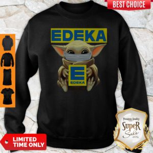 Pretty Baby Yoda Face Mask Hug Edeka Sweatshirt