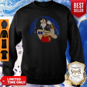 Vintage Wonder Woman Pennylane Nurse Stethoscope COVID-19 Sweatshirt