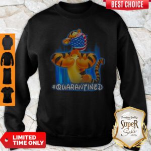 Tiger Quarantined American Flag Mask Disney Sweatshirt