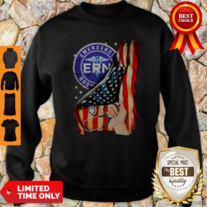 Emergency Room And American Flag Sweatshirt