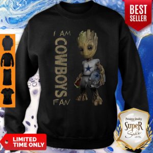 Official Baby Groot I Am Cowboys Fan Sweatshirt