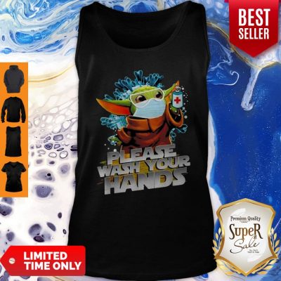 Baby Yoda Mask Please Wash Your Hands Coronavirus Tank Top