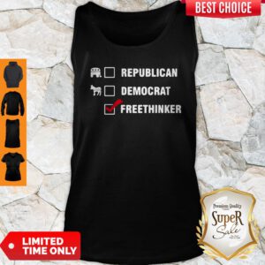 Top Republican Democrat Freethinker Tank Top