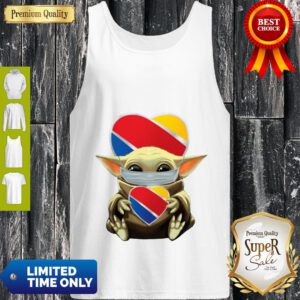 Good Baby Yoda Mask Hug Southwest Airlines Tank Top