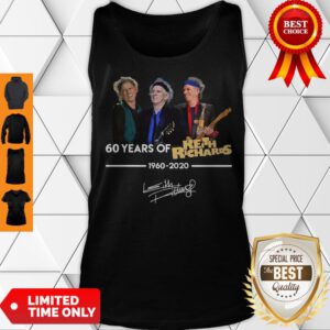 60 Years Of Keith Richards 1960 2020 Signature Tank Top