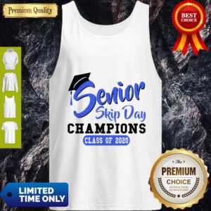 Top Senior Skip Day Champions Class Of 2020 Blue Tank Top