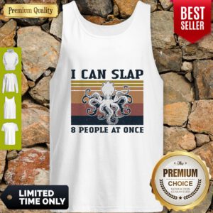 Official Octopus I Can Slap 8 People At Once Vintage Tank Top