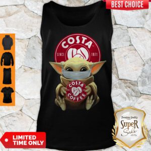 Pretty Baby Yoda Face Mask Hug Costa Coffee Tank Top