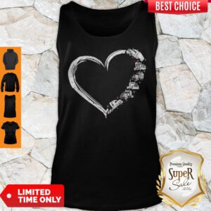 Pretty Heart Truck I Love Trucker Tank Top