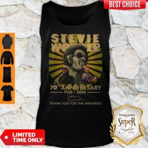 Stevie Wonder 70Th Anniversary 1950 2020 Signature Thank You For The Memories Tank Top