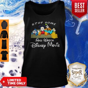 Donald Duck Mickey Mouse Pluto Dog Goofy Dog Stay Home Coronavirus Tank Top