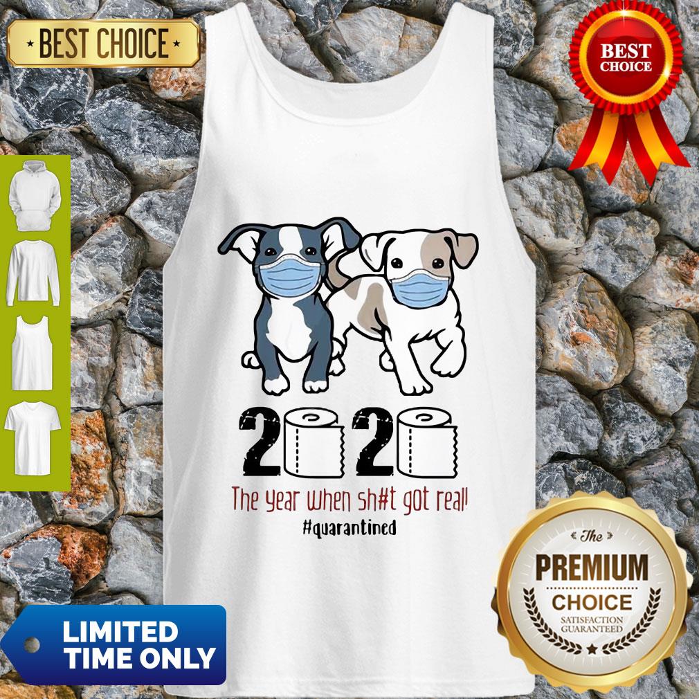 Dogs Mask 2020 The Year When Shit Got Real Quarantined COVID-19 Tank Top Dogs Mask 2020 The Year When Shit Got Real Quarantined COVID-19 Tank Top